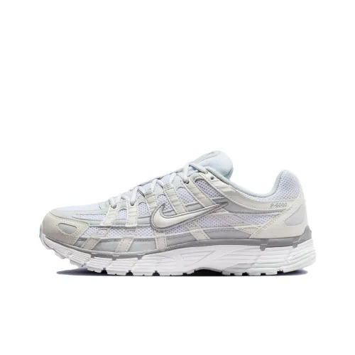 Nike P 6000 Беговые кроссовки Низкий верх Светло-синий, серый, белый Женские