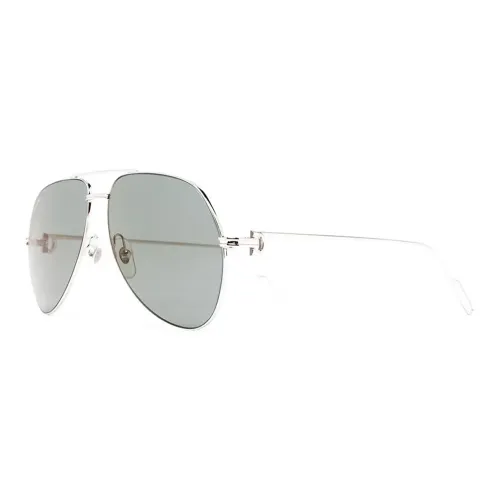 Cartier Metal Aviator Солнцезащитные очки Мужские Silver