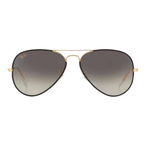 RayBan Металлические Aviator Солнцезащитные очки Унисекс Черные