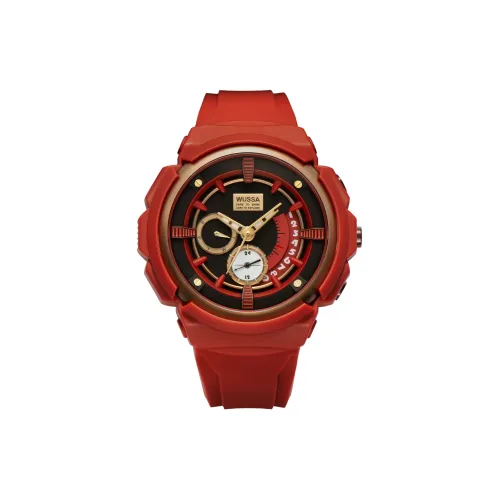 WUSSA Кварцевый механизм Мужские часы 51mm*51mm*14mm Черный