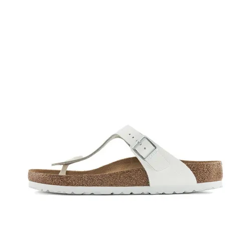 Birkenstock Gizeh Шлепанцы Женские Белые Узкая версия