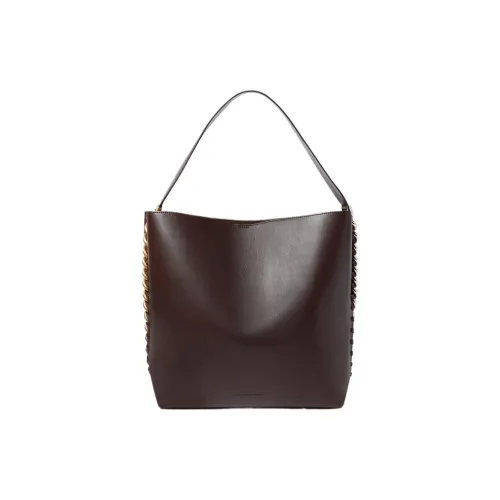 Stella McCartney Frayme Smooth ALTER Mat Vegan Материал Tote Bag Shopping Bag Women's Chocolate Brown