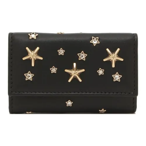 Jimmy Choo Кожа Key Pouch Женские Черный Светло-золотой