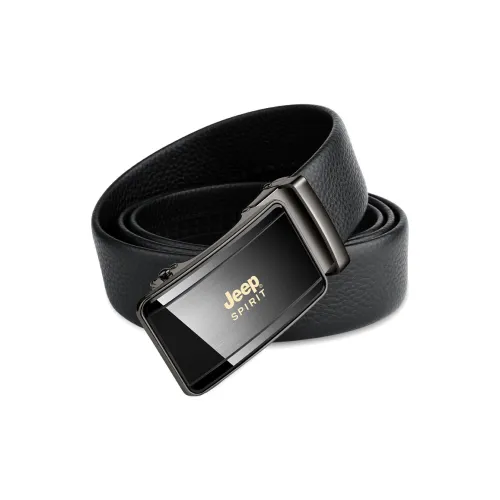 JEEP SPIRIT Сплав Автоматическая застежка Голова Коровья кожа Ремни Мужской Черный