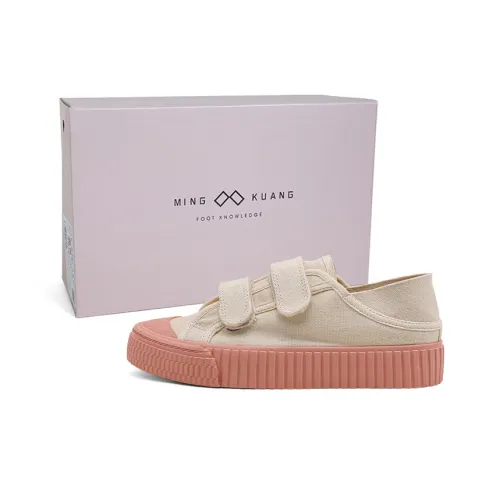 MINGKUANG Canvas Shoes Low Top Печенье Пудра Женские