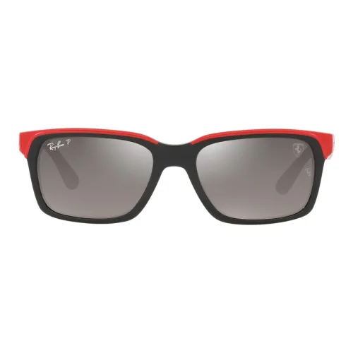 RayBan Прямоугольные Солнцезащитные очки Унисекс Красный