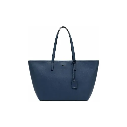 TUMI Кожа Тоут Сумка Сумка для покупок Сумка Маленькая Унисекс Морской Синий