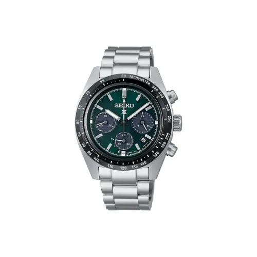 SEIKO Солнечный кварцевый механизм нержавеющая сталь ремешок унисекс зеленый циферблат модель SBDL107