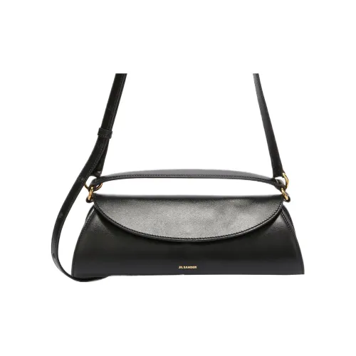 JIL SANDER Телячья кожа Сумка Сумка через плечо Сумка через плечо Маленькая Женская Черная