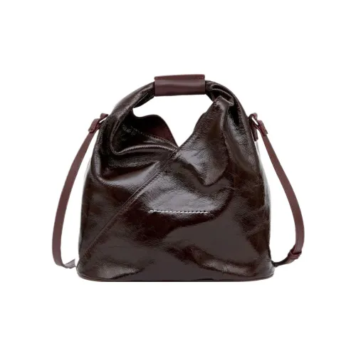 MM6 MAISON MARGIELA Кожа Одно плечо Сумка Женская Темно-коричневая