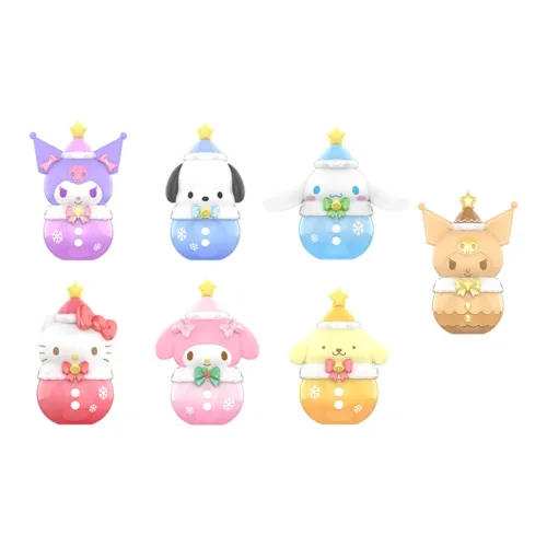 TOP TOY Sanrio Characters Зимний Sound Bell Collection Слепые коробки Один Mystery Коробка Целая коробка 6 шт