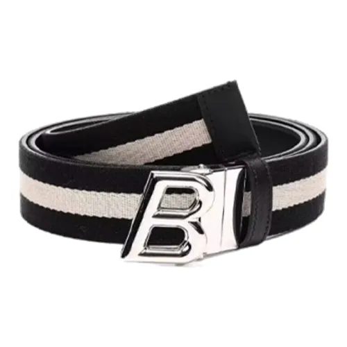 BALLY Логотип Пряжка Ожерелье Ремни Мужской Черный