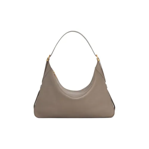 CELINE Romy Collection Телячья кожа Одно плечо Сумка Большая Женская Дымчато-серый Коричневый