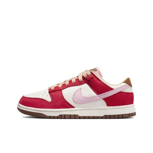 Nike Dunk Скейтборд Кроссовки Низкие Бежевые Красные Розовые Женские