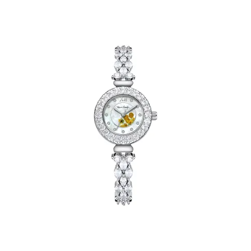 Ван Гог Кварцевый механизм Женские часы 22,5мм*22,5мм*9мм Жемчужная раковина Цвет