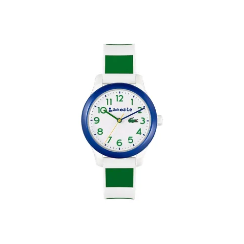 LACOSTE Женские часы Кварцевый механизм Силиконовый ремешок 32 мм Белый циферблат