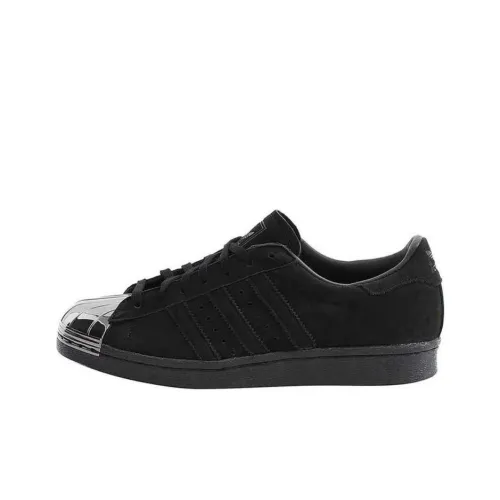 Adidas WMNS Superstar Амортизация Износостойкие Низкие Кроссовки для Скейтбординга Унисекс Черные