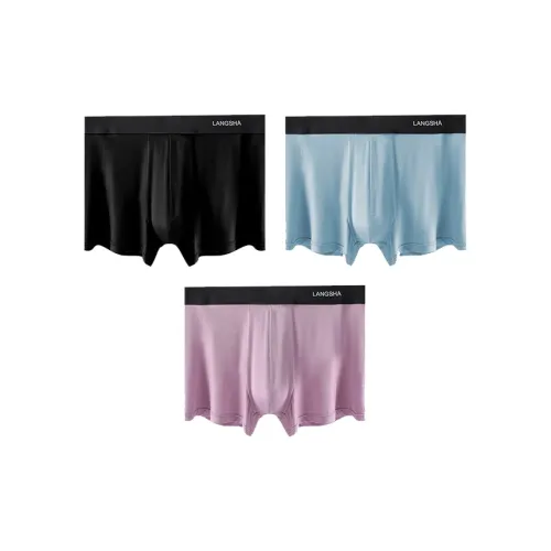 Lanza Черный + Светло-Синий + Светло-Фиолетовый Мужские боксер-шорты