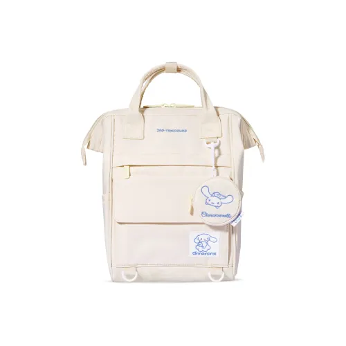 Zgo Sanrio Рюкзак Полиэстер Студенческий Рюкзак для Старших Школьников Большая Емкость Маленький Унисекс Экрю