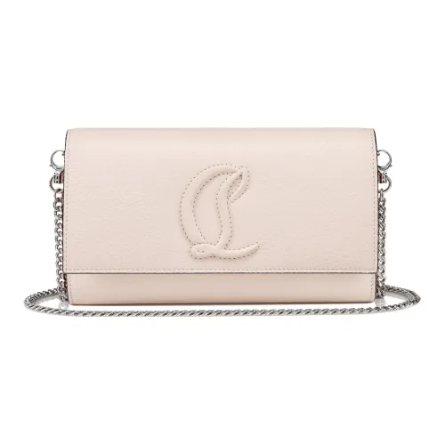 CL LUBOTING с рельефной телячьей кожей сумка через плечо кошелек женский бежевый