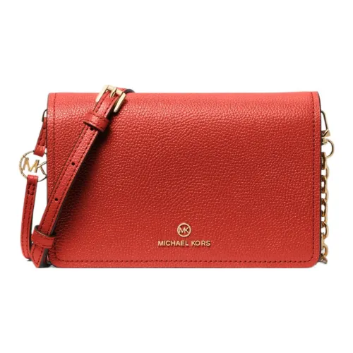 MICHAEL KORS Jet Set Кожа Конверт Сумка через плечо Большая Женская Земля Бамбук