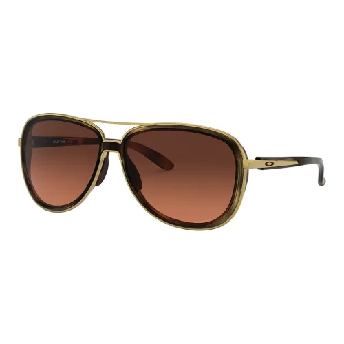 Oakley Пластик Металл Авиатор Солнцезащитные очки Унисекс Золотой