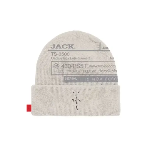 Travis Scott Шапки-бини Мужской Светлый хаки