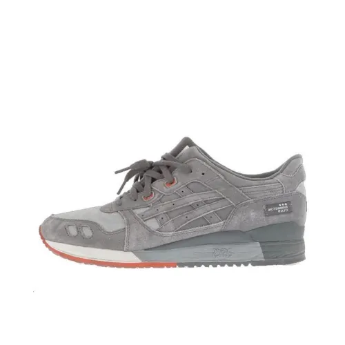 Asics Gel Lyte III Амортизация Износостойкий MID Топ Беговые кроссовки Унисекс Серый Оранжевый