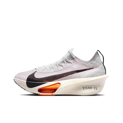 Nike Air Zoom Alphafly Next% 3 Low Топ Карбоновая плита Марафон Беговые кроссовки Женские Белый Оранжевый Черный