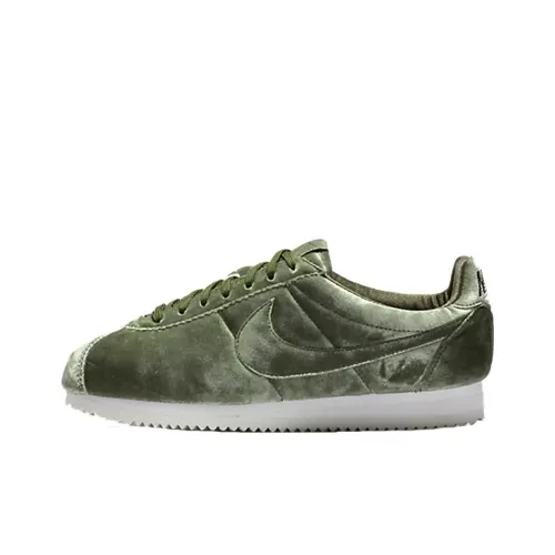 Nike Cortez Slip-Resistant Low Top Беговые кроссовки Женские Оливково-зеленый