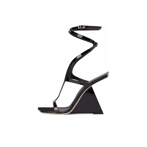 Giuseppe Zanotti GZ Tutankamon one Ремень Сандалии 10,5cm Женские Черный