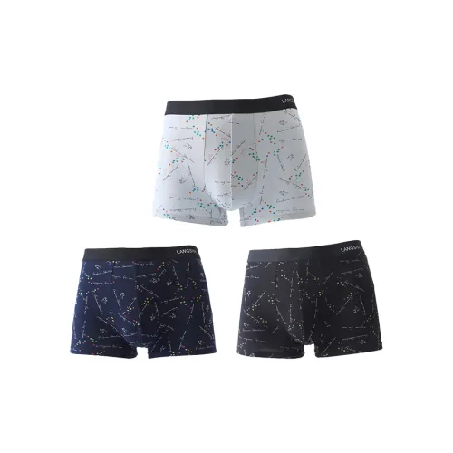 Lanza Светло-серый + Черный + Темно-синий Мужские боксер-шорты
