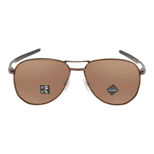 Oakley Металл Aviator Солнцезащитные очки Мужские Коричневые