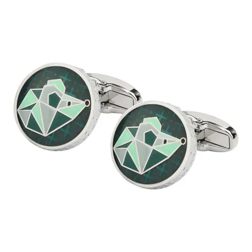 MUSTKOO Медный материал, гальванизированная белая сталь, окрашенная эмаль, запонки для мужчин