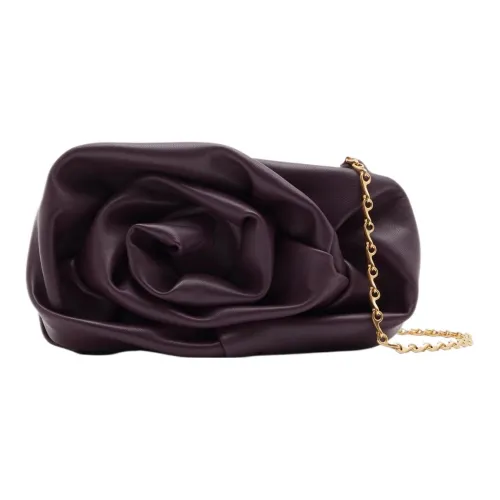 Burberry Lambskin Clutch Women's Plum Red