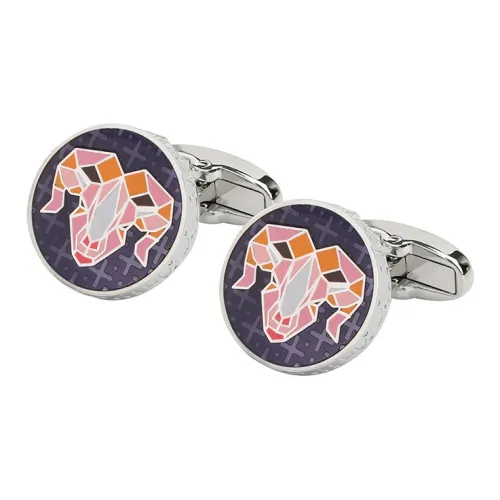 MUSTKOO Медный материал, гальванизированная белая сталь, окрашенная эмаль, запонки для мужчин