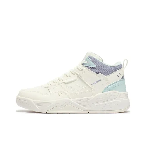 361° Амортизация Износостойкий MID Топ Скейтборд Кроссовки Женские Белые Фиолетовые