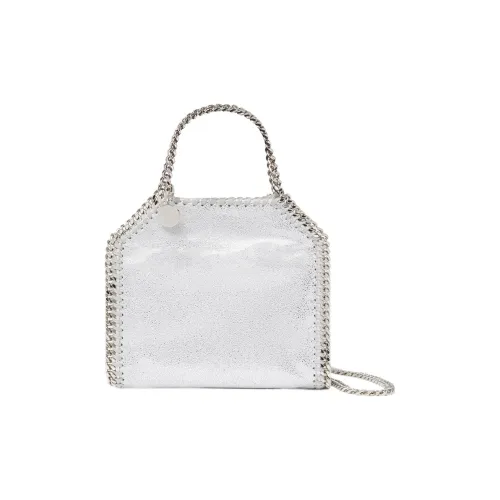 Stella McCartney Falabella Vegan Shaggy Deer Fabric Тоут Сумка Сумка для покупок Сумка Маленькая Women's Silver
