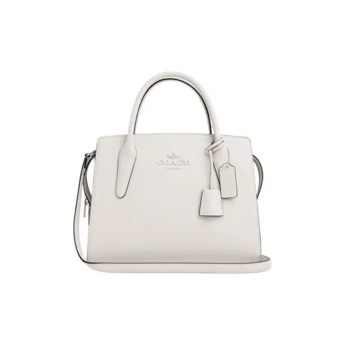 COACH PVC с кожей Тоут Сумка Сумка для покупок Сумка Большая Женская Белая