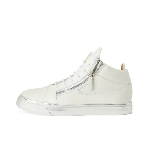 Giuseppe Zanotti GZ Kriss MID Топ Скейтборд Кроссовки Мужской Белый