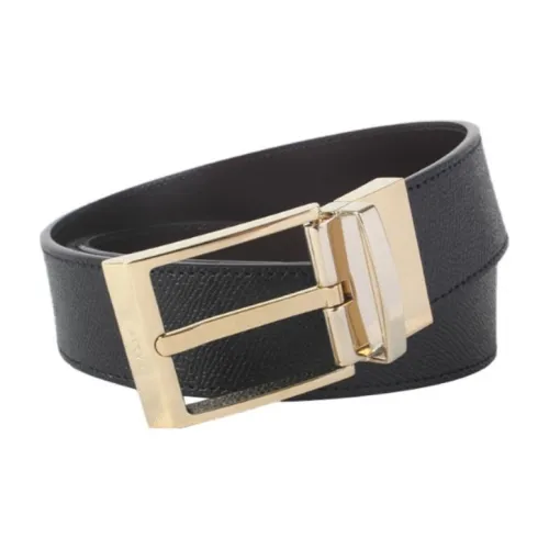 BALLY Ремни из натуральной кожи Мужские Черные Ширина 3,5 см