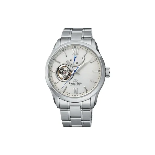 ORIENT STAR Автоматический Ручной Механизм Нержавеющая Сталь Ремешок Часы Мужские Белый Циферблат