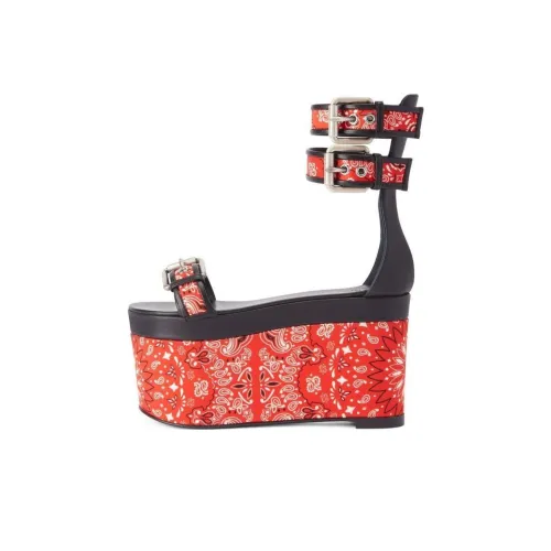 Giuseppe Zanotti GZ Bandana One Ремень Сандалии 10,5 см Женские Красные