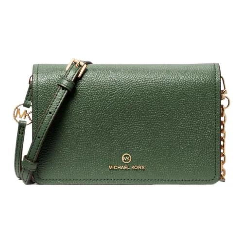MICHAEL KORS Jet Set Зернистая кожа личи кожа сумка-конверт сумка через плечо большая женская Amazon зеленый