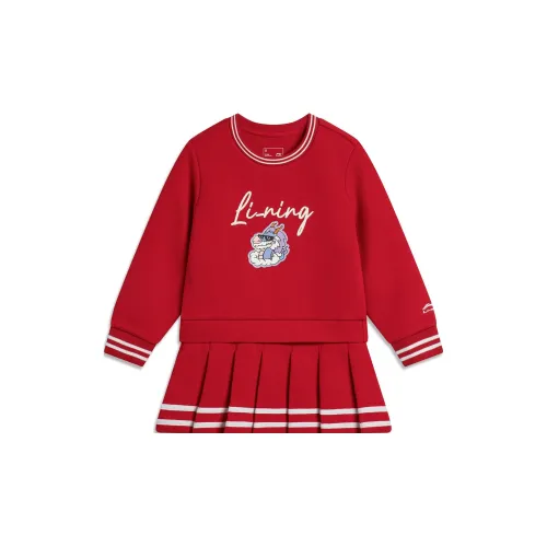 LINING YOUNG Детское платье Sports Life Collection Ruyi Red Baby