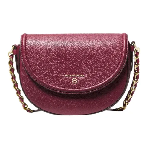 MICHAEL KORS Jet Set Кожа Седло Сумка Сумка через плечо Средняя Женская Бургунди