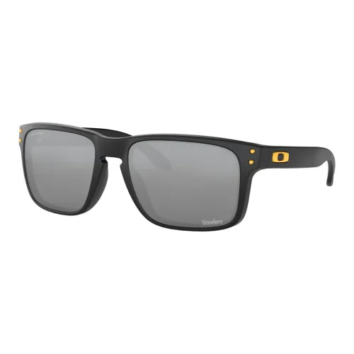 Oakley Plastic Square Sunglasses Men's Black