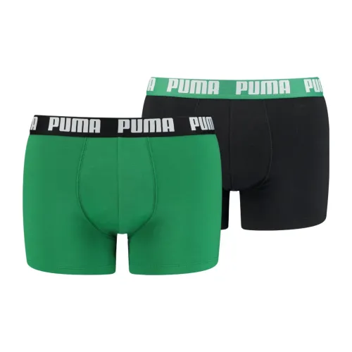PUMA Basic Men's Boxers 2 Pack Men's Underwear 2 Pack Amazon Green PUMA Базовый Мужской Boxers 2 Пачка Мужское Нижнее белье 2 Пачка Amazon Зеленый