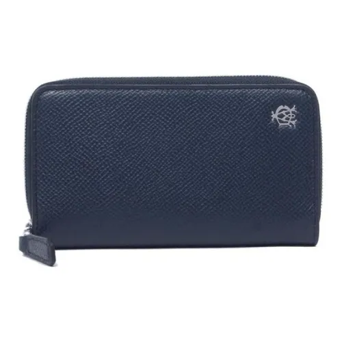 Dunhill Кожа Key Pouch Унисекс Морской синий