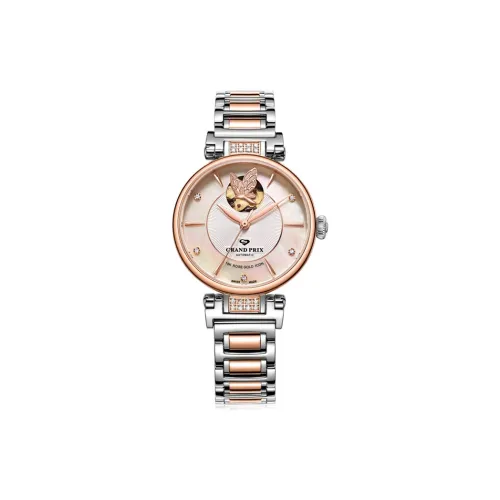 GRAND PRIX Автоматический Механический Movement Женские Часы 32мм*10мм Жемчужная Раковина Цвет